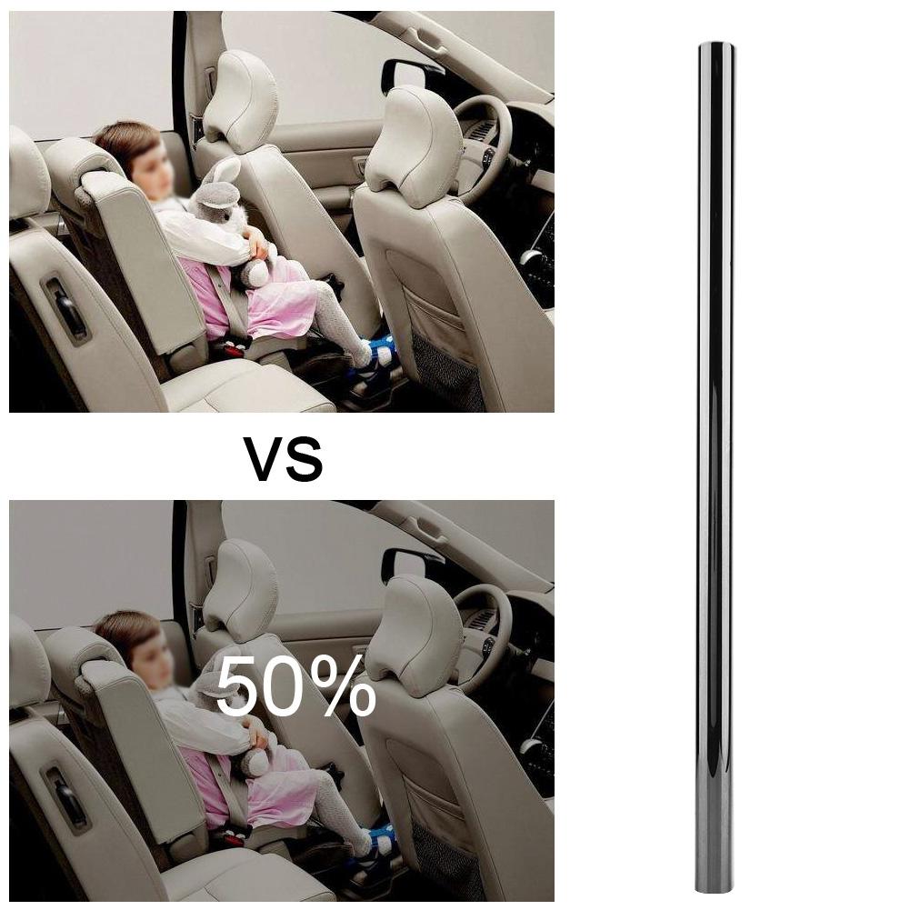 50*100cm Verschleißschutz Auto Fensterfolie Glasfolie Wärmeisolierung Sonnenschutzfolie(50 Prozent )