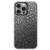 Graffiti Texture Silver Phone Case for iPhone 16/15/14/13/8