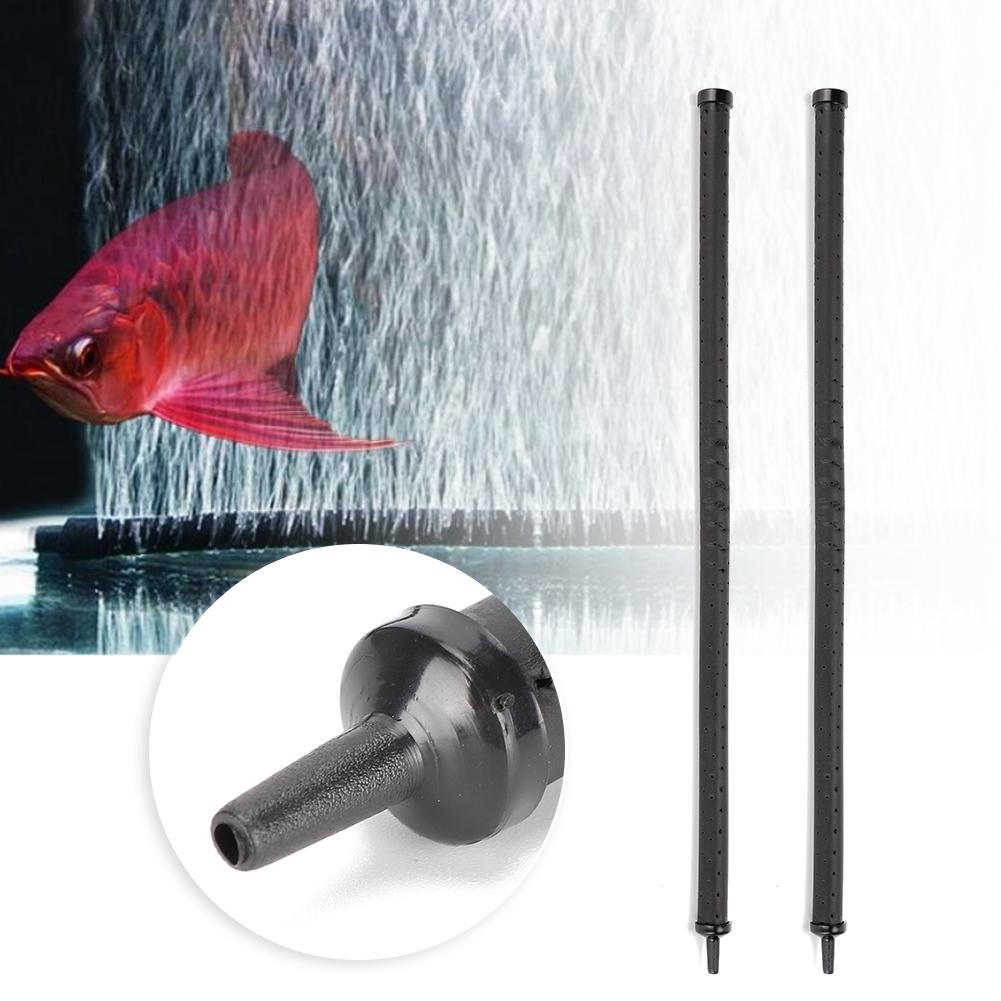 2Pcs Aquarium Fish Tanks Landscaping Oxygen Aeration Air Stone Bubble Diffuser Bar Supplies
