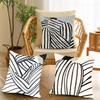 Scandinavian Art Geometric Abstract Line Girl Pillow Case Office Cushions Suitable For Sofa Car Bedroom Decorative Cushion Cover