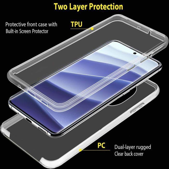 Protective Case - E.F.Connection® - for Xiaomi Redmi Note 14 Pro 5G - Transparent - Shockproof - Full