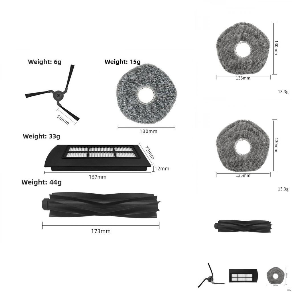 For Eufy X9 Series Cleaning Robot Accessories Main And Edge Brush Filter Screen For Household Use