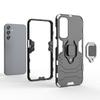 For Samsung Galaxy A25 5G (Global) (161.0 X 76.5 X 8.3mm) TPU+PC Rugged Phone Case Finger Grip Holder Kickstand Cover