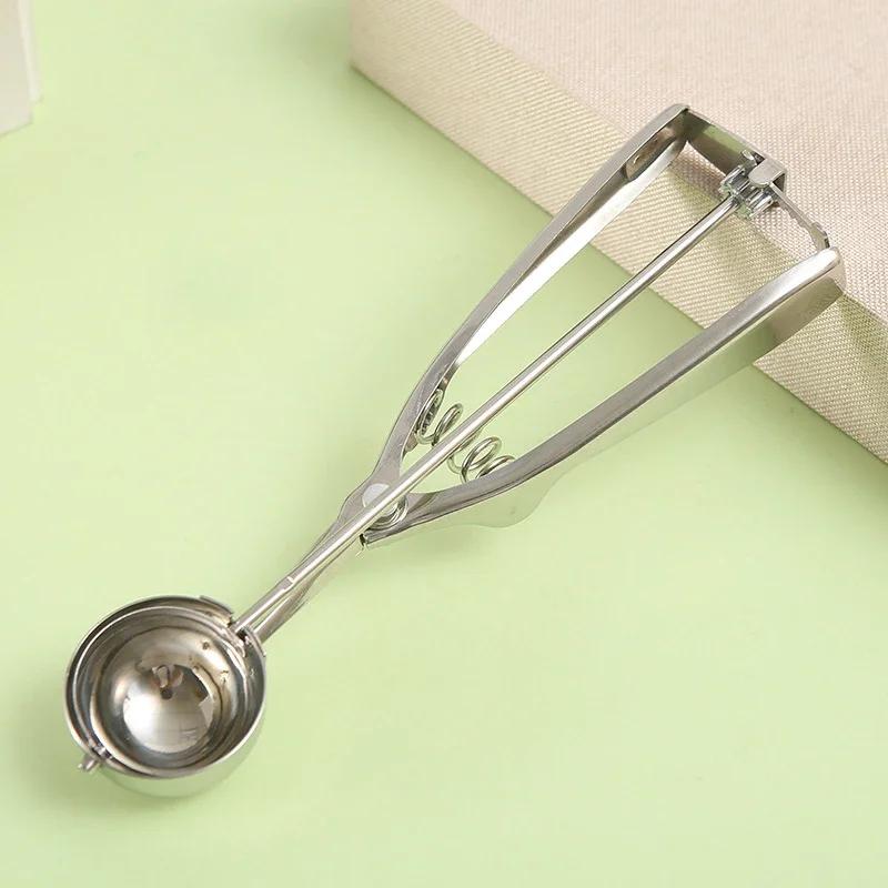 Ice Cream Scoop - Rust-resistance Watermelon Ball Scoop, Durable with Spring-Loaded Handle, Kitchen Dessert Scoop Tool