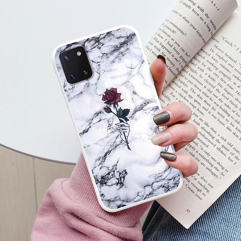 Custodia per Telefono con Motivo Marmo per Samsung Galaxy Note 10 Lite Cover Protettiva Morbida Funda per Samsung Note 10 Note10 Lite Coque