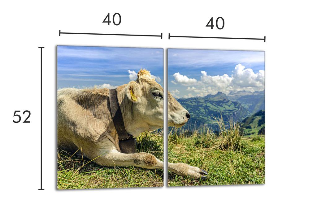 Glass Stovetop Protector 2x40x52 Cow