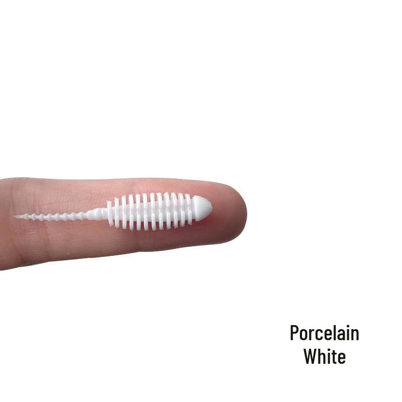 Nadel Schwanz 3,5cm Grundfischen Köder - 10 Weichköder für Rapfen, Barsch, Mandarinfisch, Je 0,2g