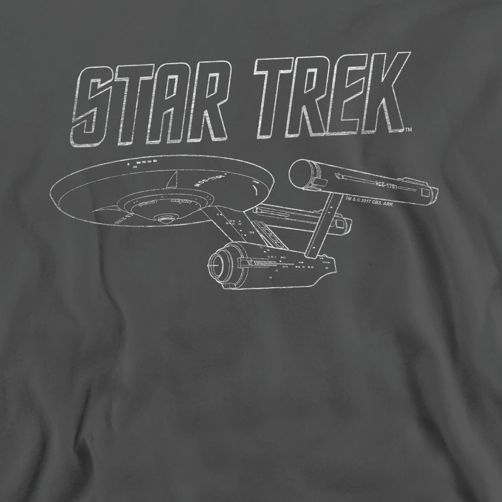 STAR TREK Unisex-Sweatshirt „Enterprise“ aus der Originalserie für Erwachsene