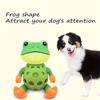 Cartoon Frog Shape Interactive Sound Toy Bite Resistant Pet Squeaky Chew Toy  Home Use