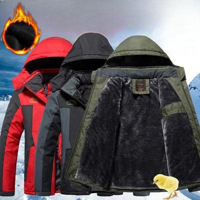 Erkek Termal Parkalar Büyük Beden Kışlık Montlar Su Geçirmez Palto Rüzgarlık Ceket Kalın Soğuk Korumalı Polar Montlar Hombre