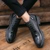 Short Boots Men's Autumn British Martin Boots Men's Fashion Zipper Leather Boots Casual High Top Leather Shoes Trendy Men's Boots