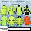 Reflective Winter Rainproof Coat for Traffic Duty - Thick Liner for Cold Protection
