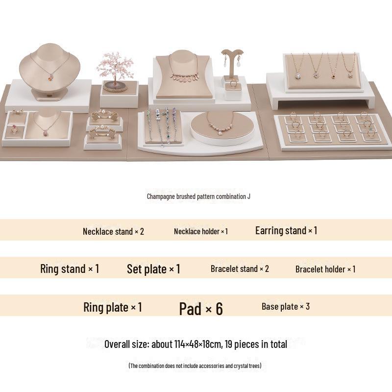 Jade Jewelry Display Stand for Earrings, Necklaces, and Bracelets