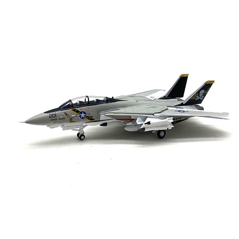 1/100 Scale USA F-14 Tomcat Fighter Alloy Model Diecast Military Missile Bomber