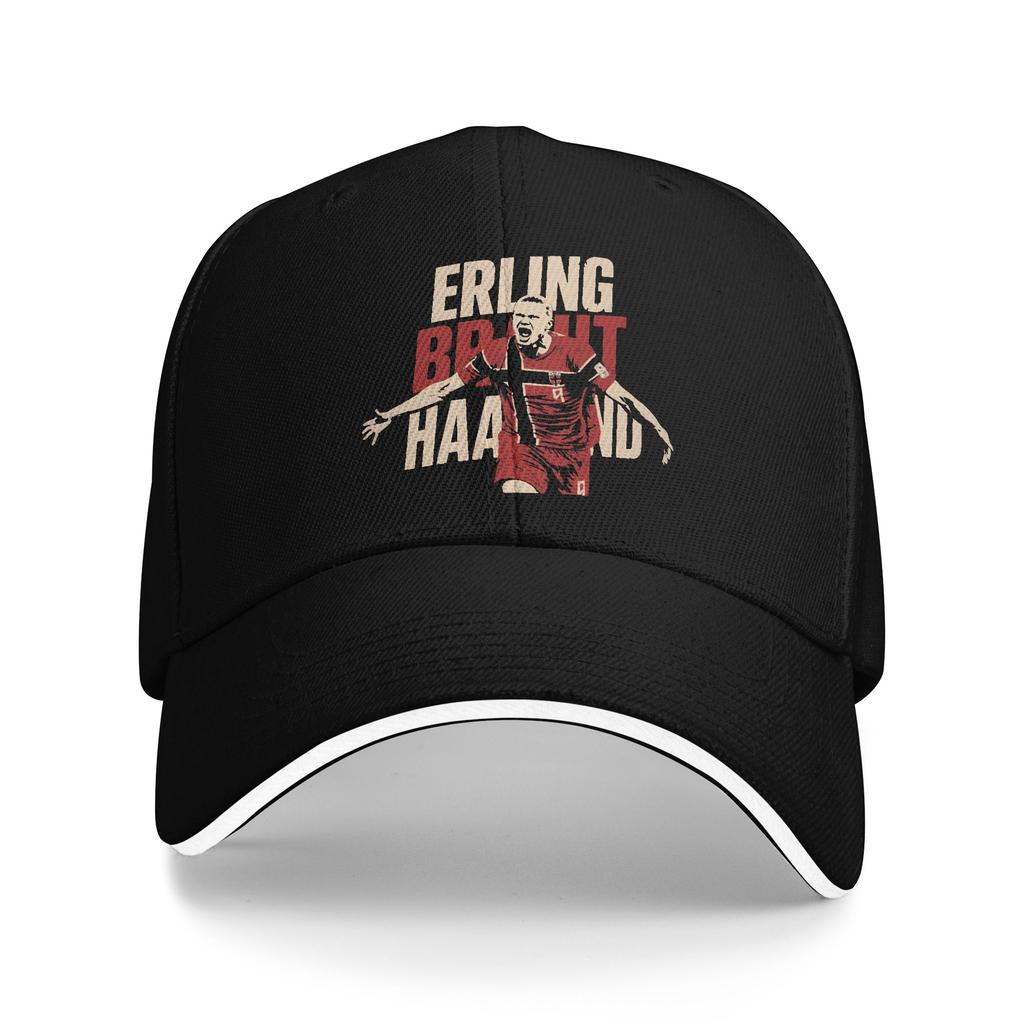 Rosa Haalands Baseballkappen Hip Hop Fußball Sandwich Hut Unisex Stil Verstellbare Kopfbedeckung Aktivitäten