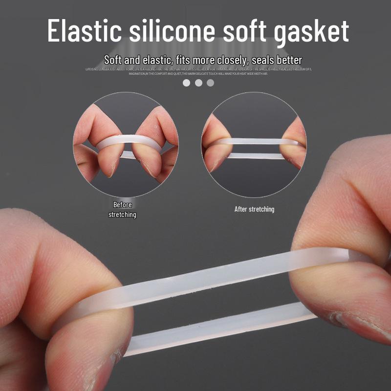 High-temp resistant rubber silicone sealing washer with flat mesh gasket for 4-point water heater and 6-point water meter shower inlet hose.