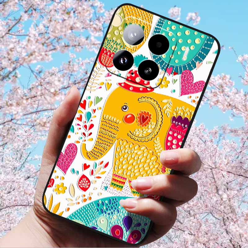 For Xiaomi 15 Pro 5G 6.73"Cases 3D Relief Soft Silicone Cover Retro Embossed for Xiaomi 15 5G Phone Mi 15pro 15 3D Soft TPU Case