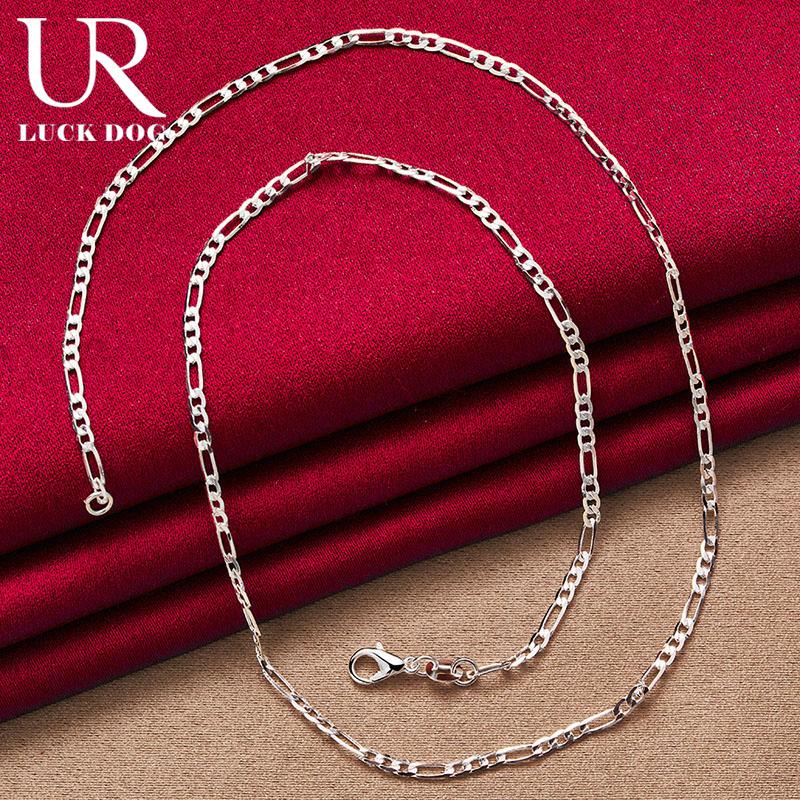 925 Sterling Silver 4mm Men's Necklace Fashionable Wedding Jewelry