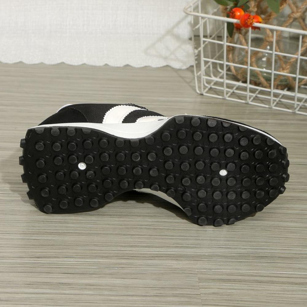 Women's Retro Running Shoes Green White Color Block Casual Sneakers Platform Thick Sole Comfortable Sports Shoes for Ladies