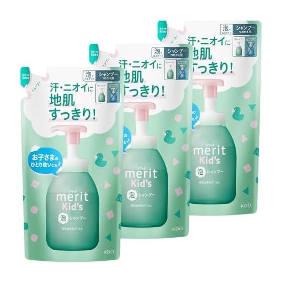 Merit Merit Kids Foaming Shampoo Refill 270ml Set of 3