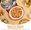 420-degree Ceramic Stone Pizza Oven, 12-inch Pizza Oven, 1200W Countertop Pizza Maker with Built-in Thermometer and Timer