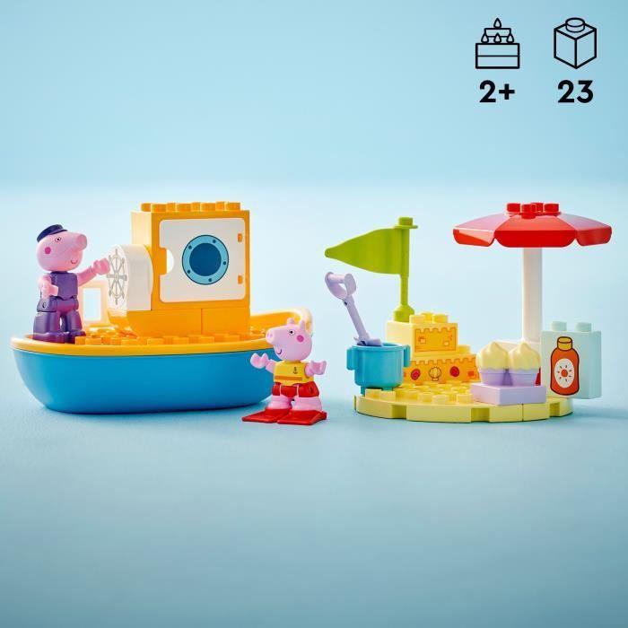 LEGO® DUPLO® 10432 Peppa Pigs Bootsfahrt – Badespielset für Kleinkinder