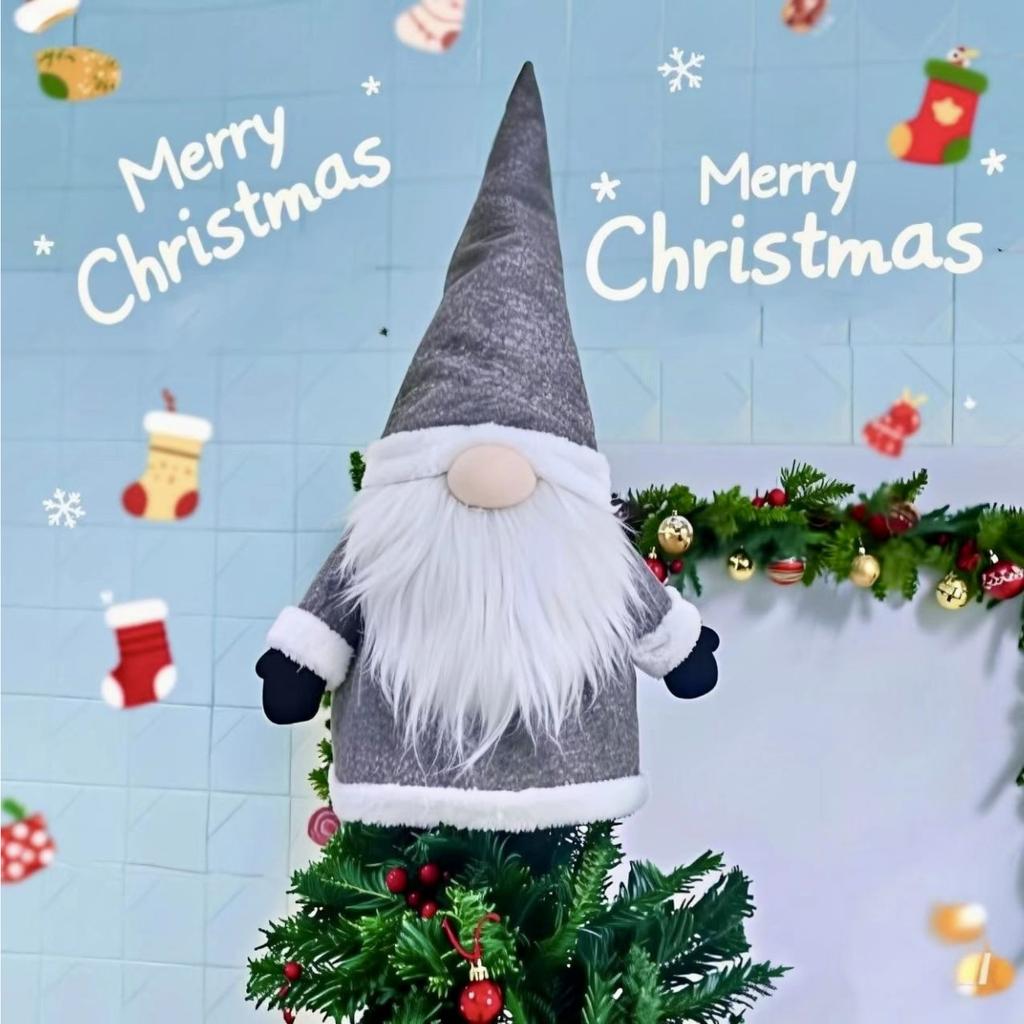 Weihnachtsdekorationen, Gesichtsloser alter Mann Baumspitze, Gesichtslose Puppe, Weihnachtsbaumhut, Heimdekorationsartikel