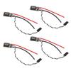 Black Brushless Electronic Speed Controller RGB LED High Speed Controlling Interference Resistant