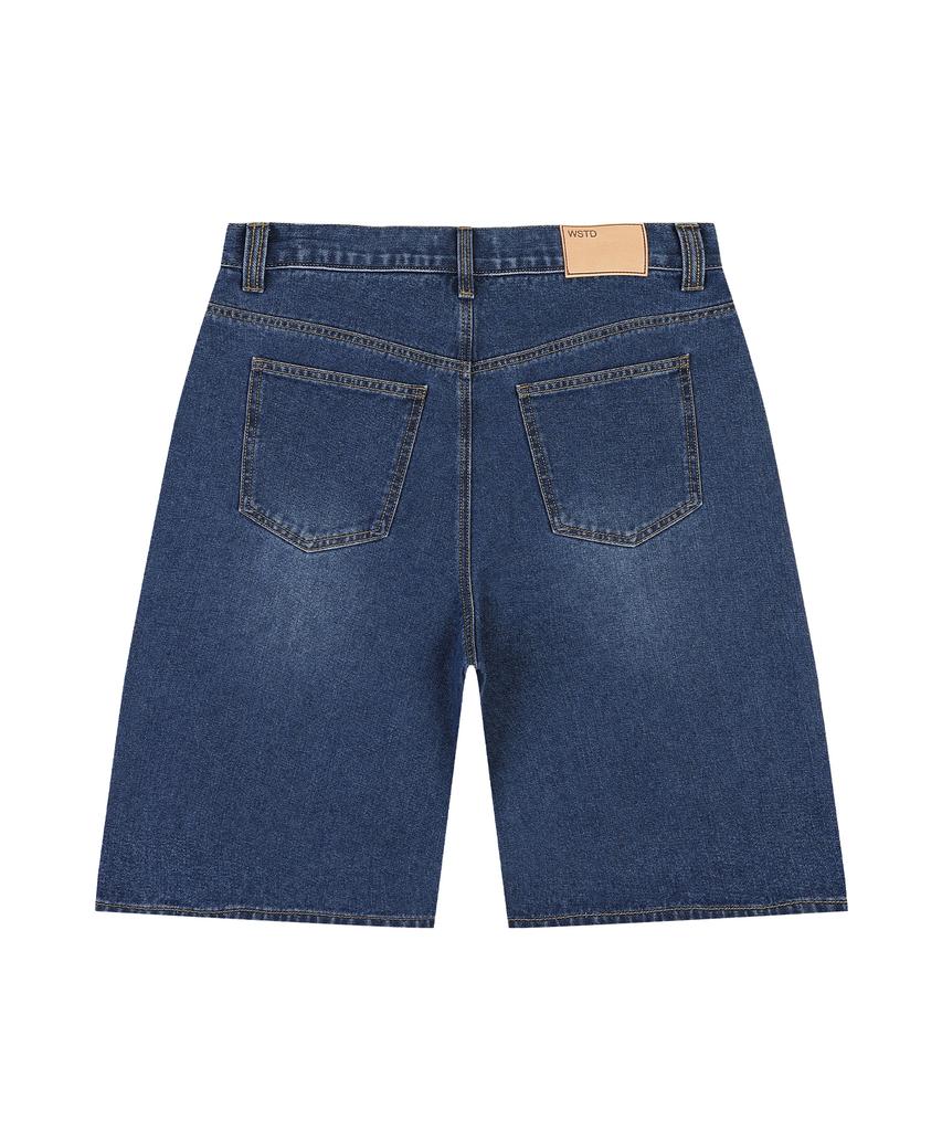 W STANDARD Denim Half Pants [Blue]
