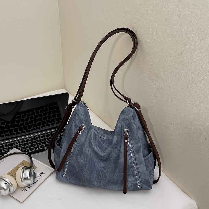 Women's Commuter Shoulder Bag Large Capacity Vintage Tote Bag