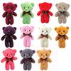 5.1inch Bear Plush Doll Soft Stuffed Animal Plushies Keychain Pendant Cute Bear Plush Toys For Gifts Keychain Backpack Decoration