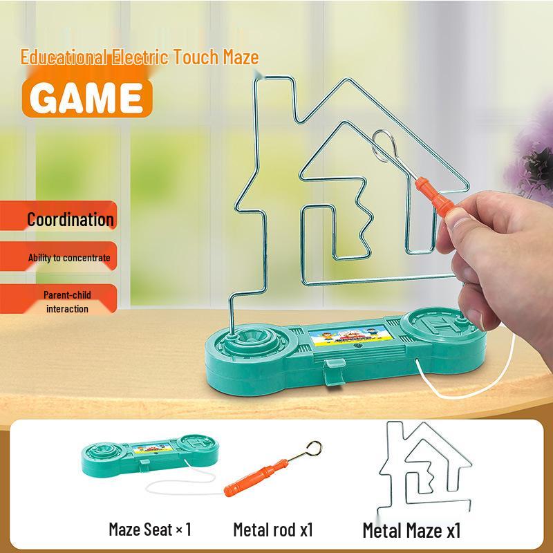 Electromagnetic Hot Wire Maze Educational Game for Hand-Eye Coordination and Concentration Training