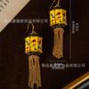Chinese Style Enamel Drip Oil Earrings Niche New Design High-end Temperament Tassel Light Luxury Antique