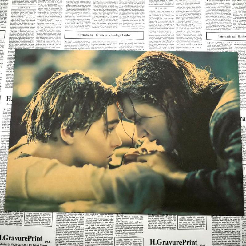 Titanic Retro Kraft Paper Poster for Bedroom or Bar Decor
