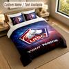 Bedding Set 1 Duvet Cover 2 Pillowcases LOSC Lille Print Soft Bed Linen Bedroom Decor