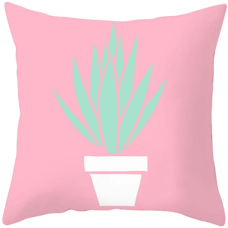 Summer Tropical Style Plant Fruit Print Pillow Case Home Decor for Sofa Car Polyester Throw Pillow Cover Cushion Cover Designer