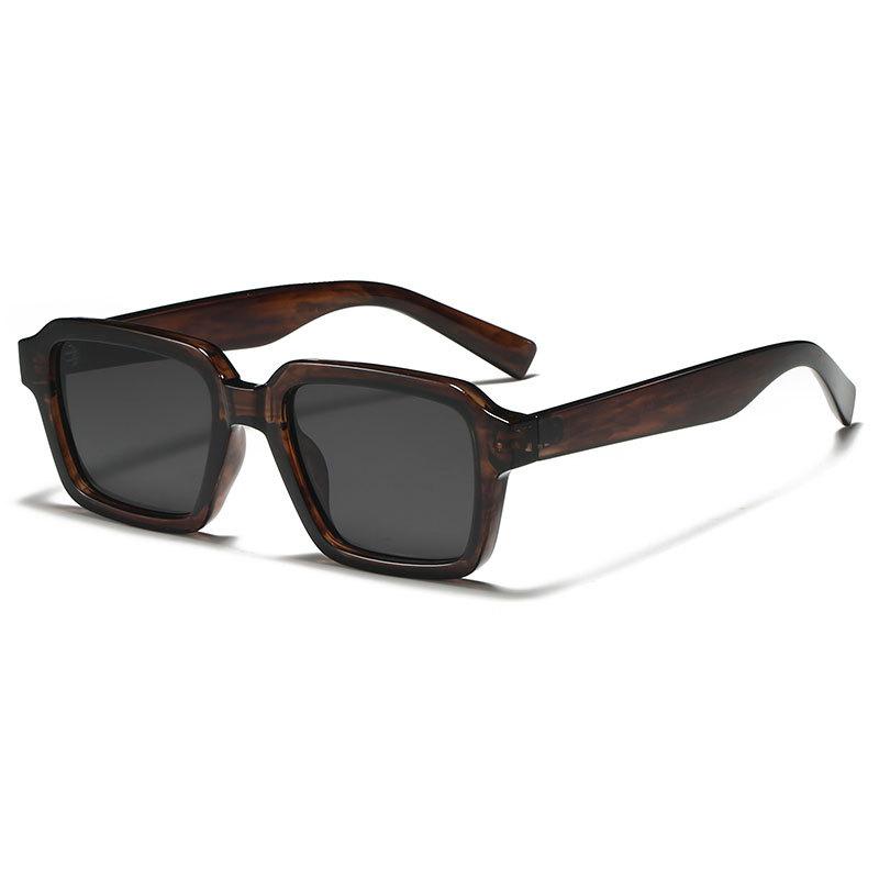 Ins Popular Fashion Square Sunglasses Women Retro Green Shades Uv400 Men Trending Sun Glasses