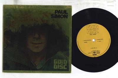 7inch Record PAUL SIMON - Gold Disc SOPD16 CBS SONY 1972 Japan Rock Used