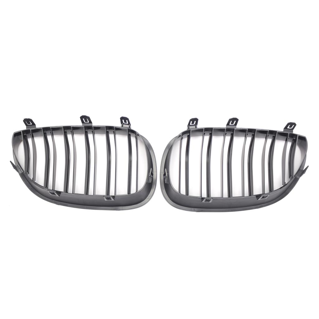 Doppellinien Frontstoßstange Nierengrill Für BMW E60 E61 M5 5er Serie 520i 545i 550i 535i 2003-2010 Auto Sport Rennsportgrill