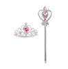 MISOAMISO Kids Princess Dress and Accessory Birthday Gift Set, Halloween, Christmas, (Pink, 120)