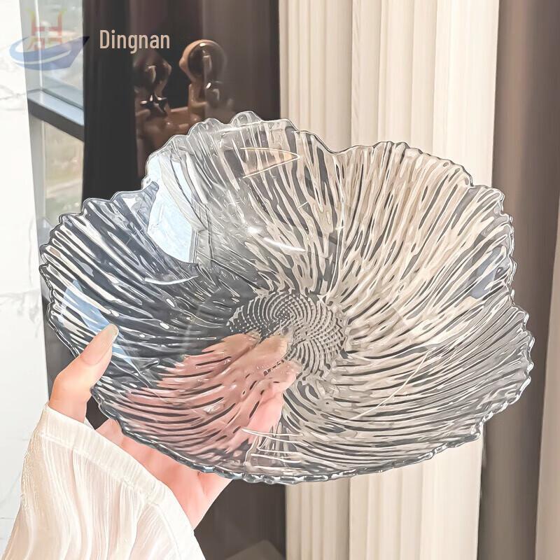 Light Luxury Petal Glass Fruit Plate