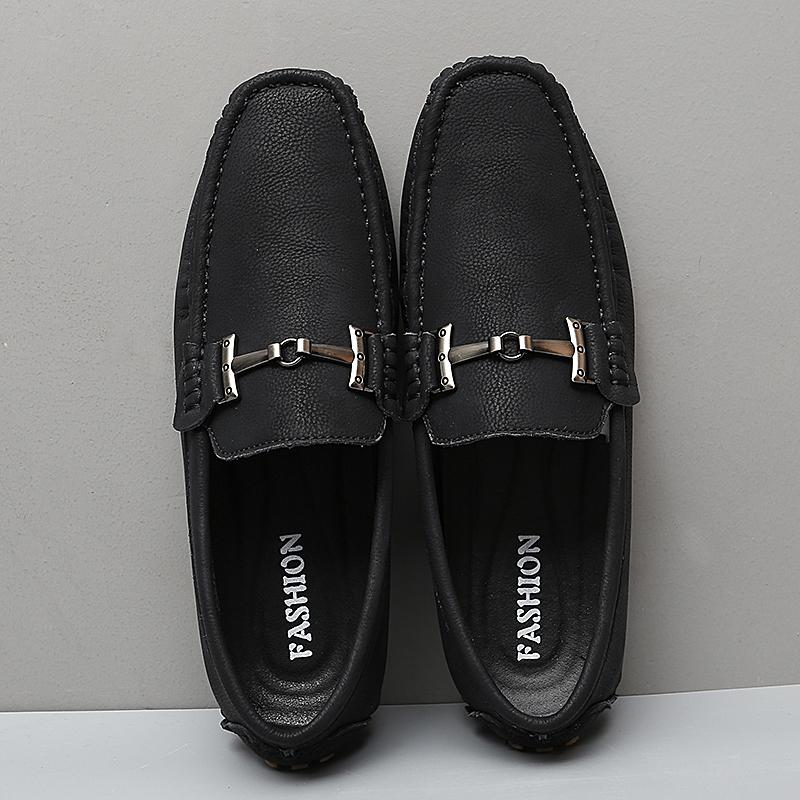 Men Shoes Genuine Leather Fashion Casual Slip On Formal Loafers Men Moccasins Luxury Shoes Designers Male Driving Shoes Flat Man