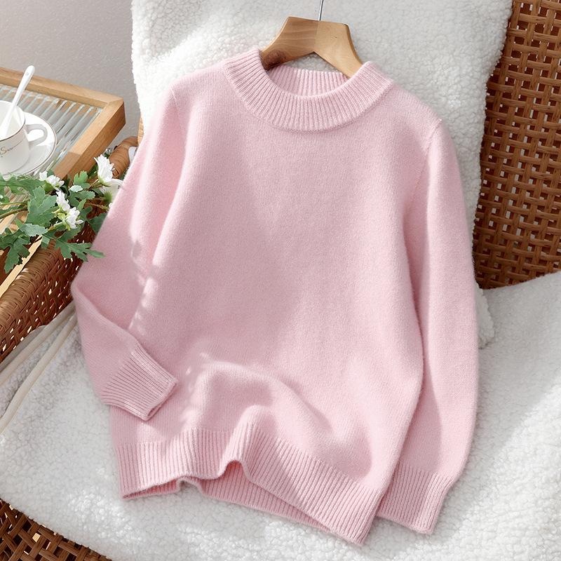 

Children s 7-Gauge Australian Wool High-Collar Sweater - 90s Style 120