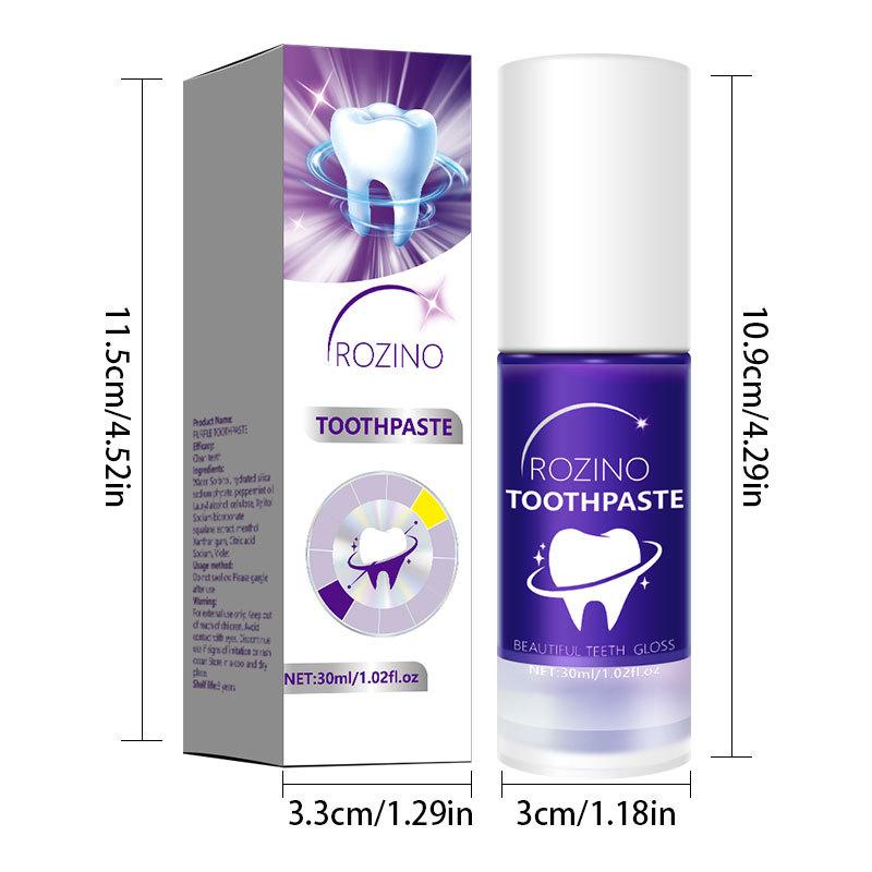Purple V34 Toothpaste To Remove Oral Odor Purple Gel Teeth To Remove Yellow and Stains Toothpaste