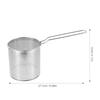 1Set Household Deep Fryer Pot with Metal Frying Basket Stainless Steel Construction Fast Heat Transfer Safe for Gas Electric