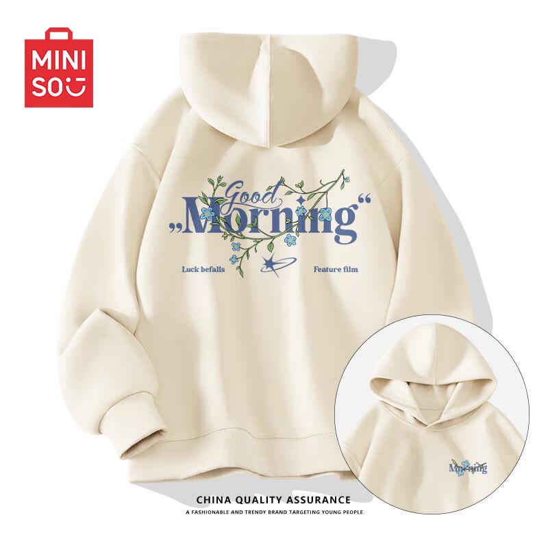 

MINISO Men s Graphic Relaxed Fit Hooded Sweatshirt 2XL
