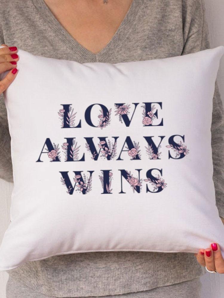 Rainbow Love Wins Pillow Cover for New Couple Bedroom Home Decor Love Pillowcase Tic Tac Toe Love Wedding Gift Pillows 45*45CM