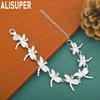 925 Sterling Silver Dragonfly Side Chain, Handheld Bracelet, Gift Jewelry