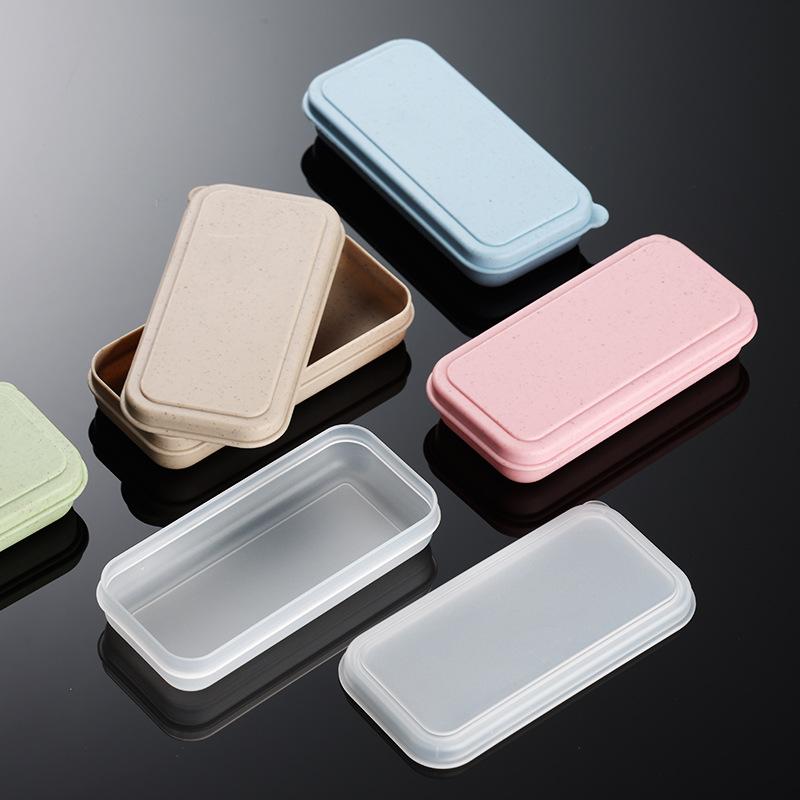PP plastic short portable tableware box multi-color product box trinket storage box foldable tableware box