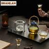Glass Tea Warmer Holder Candle Warmer Lamp Candle Heater Stove Kettle Stand Boiling Water Carbon Furnace Teaware Ornaments Gift
